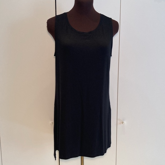 Athleta tunic top dress Tencel blend M black - Picture 3 of 16
